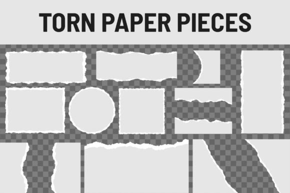 Download Torn Paper Pieces Transparent Background - Transparent background Collection