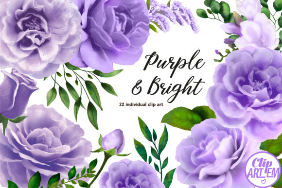 Download Purple Floral Watercolor Bundle 22 PNG - Floral watercolor Collection