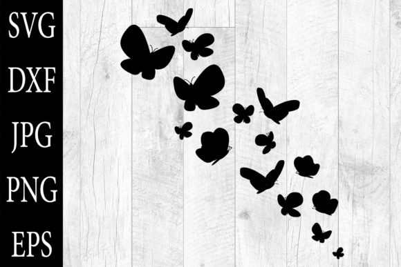 Download Fluttering Butterflies Illustrations SVG - Butterflies illustrations Collection