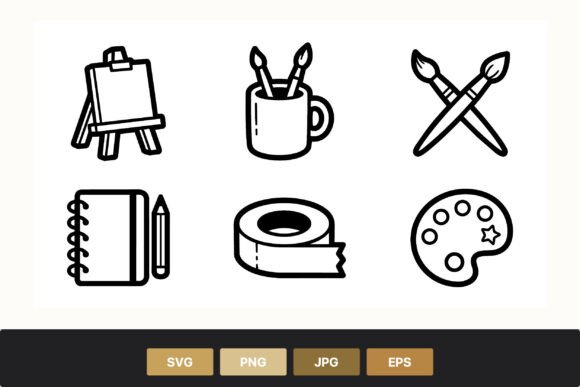 Download Drawing Easel Brushes Notebook Paint - Premium Resources