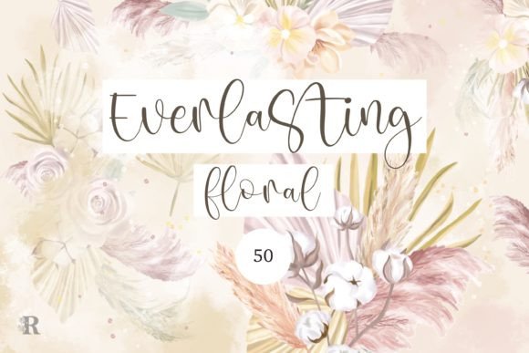 Download Everlasting Boho Floral Watercolor - Floral watercolor Collection