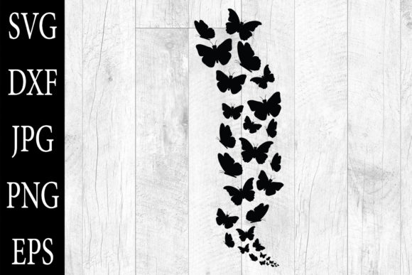 Download Fluttering Butterflies Illustrations SVG - Butterflies illustrations Collection