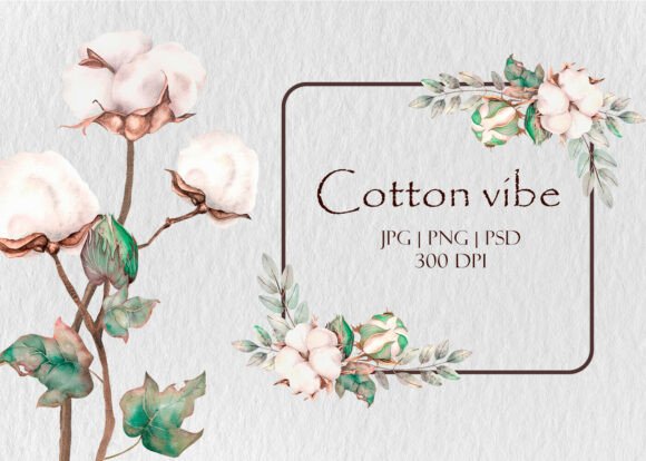 Download Soft Cotton Floral Watercolor Bundle - Floral watercolor Collection