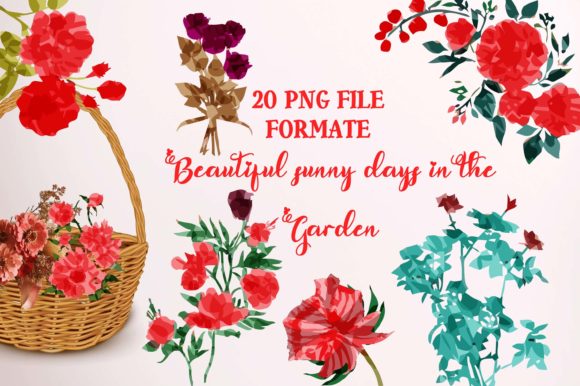 Download Spring-Summer Floral Watercolor Bundle - Floral watercolor Collection