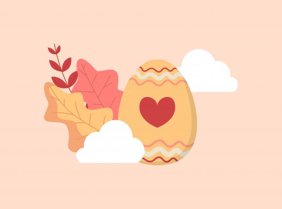 Download Easter Egg Love Red Floral Cloud Vector - Vector Collection