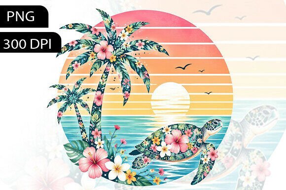 Download Summer Turtle PNG Transparent Background - Transparent background Collection