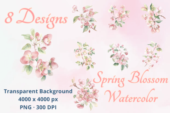 Download Delicate Floral Watercolor Clipart Set - Floral watercolor Collection