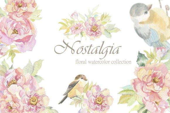 Download Nostalgia. Floral Watercolor Collection - Floral watercolor Collection